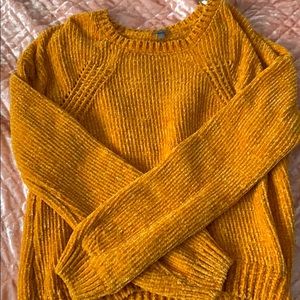 yellow knit charlotte russe sweater